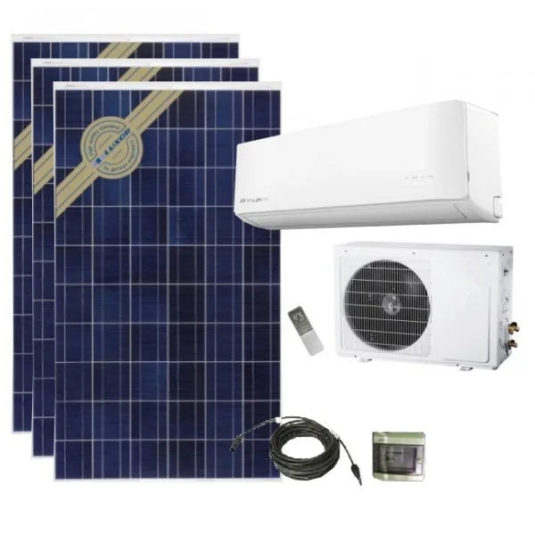 12,000 BTU 1.5HP Off-Grid Mini Split Inverter Air Conditioner — 100% Solar & Battery Compatible, 1-Ton Ductless AC