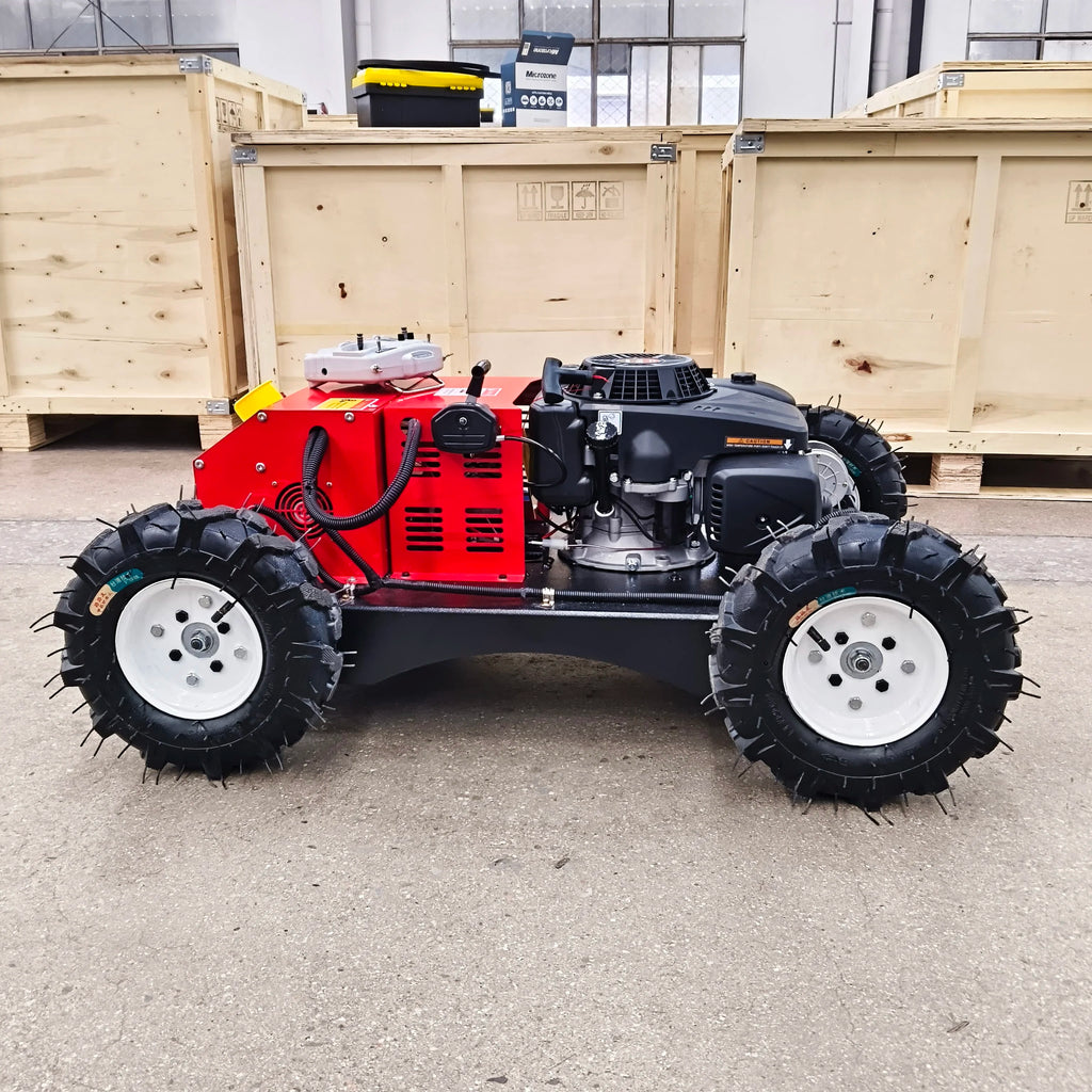 Remote Control 4WD Electric Lawn Mower — 500mm Cutting Width, 4-Cycle, for Golf Courses