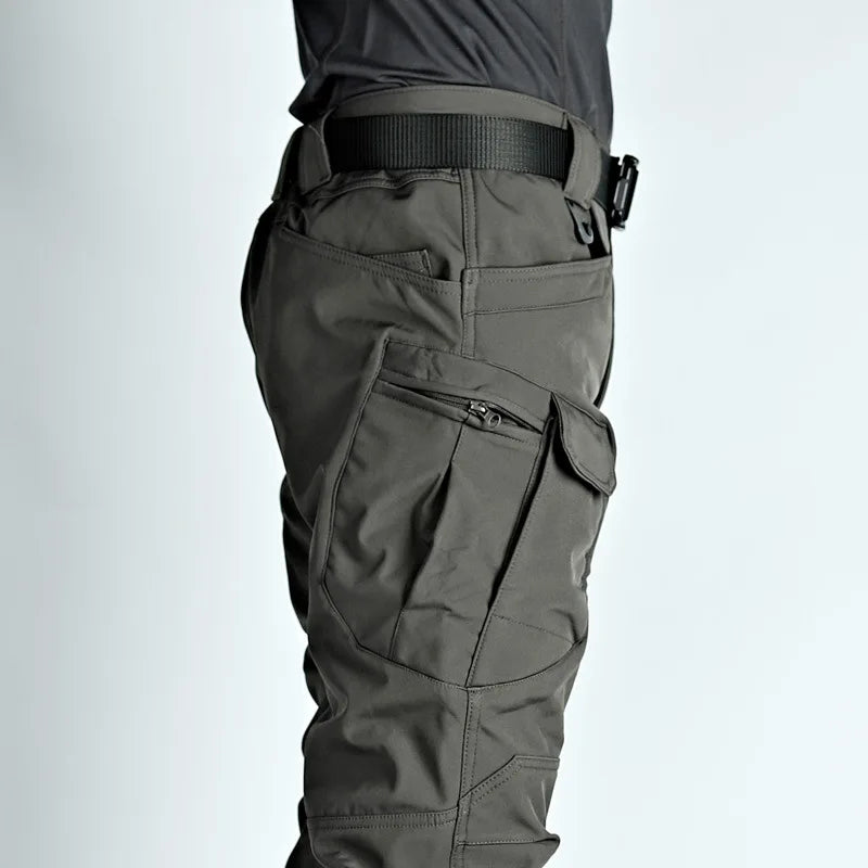 Men's Waterproof Soft Shell Tactical Jacket & Fleece Cargo Pants Set – Outdoor Hiking 5XL 6XL