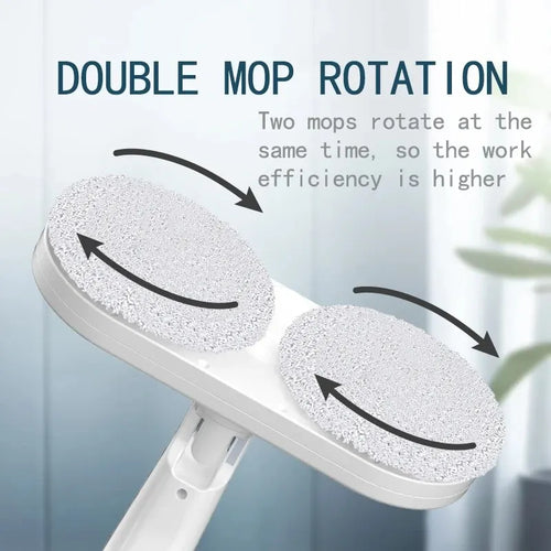 2-in-1 Wireless Electric Spin Mop & Floor Scrubber