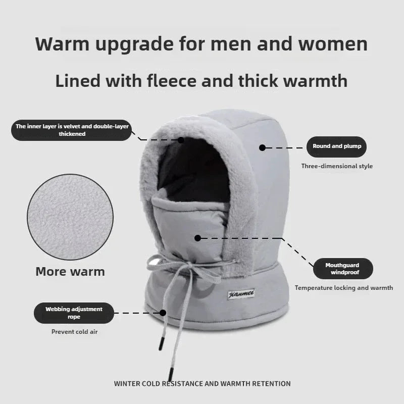 Winter Trapper Hat with Fleece Lining and Ear Flaps
