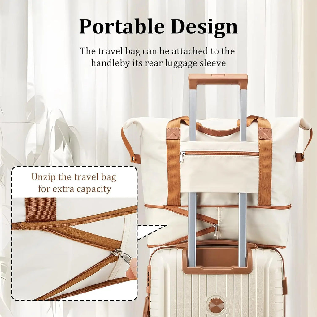 Joyway PP Hard Shell Lightweight Durable Luggage Sets, Travel Suitcase with Duffel Bag and Toiletry Bag, TSA Lock,Spinner Wheels