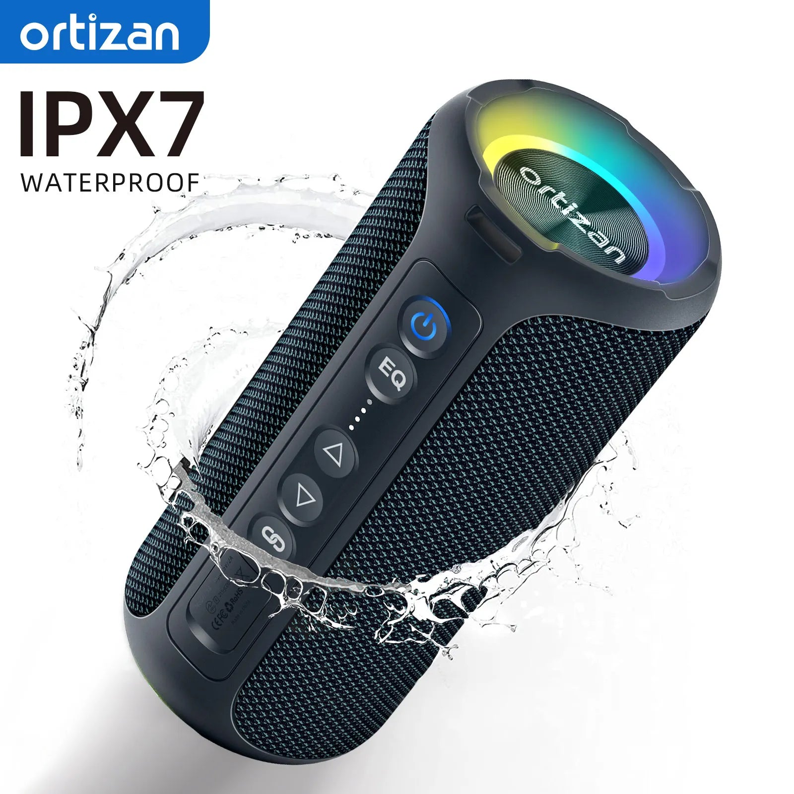 Ortizan 40W Portable Bluetooth Speaker — IP7 Waterproof, 30Hr Battery