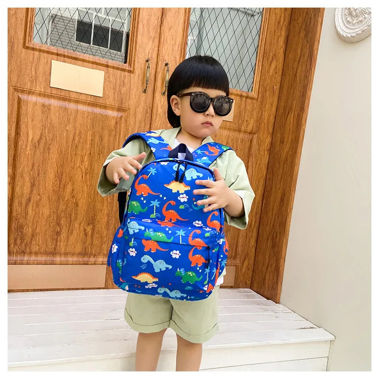 Dinosaur Print Backpack – Kids Kindergarten School Bag