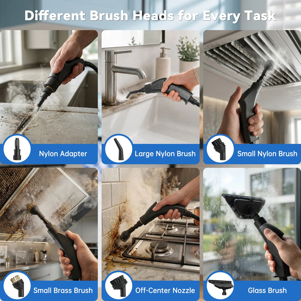 Handheld Steam Cleaner – 2500W, 6 Levels & 1.2L Tank