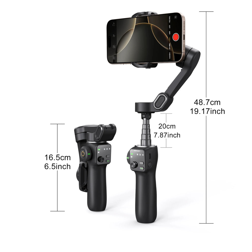 AOCHUAN 3-Axis Handheld Gimbal Phone Stabilizer — Smooth Video for iPhone & Android