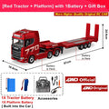 HUINA 1501 1:18 Scale RC Semi Trailer Truck with Sound & Lights – 770S Flatbed Engineering Model