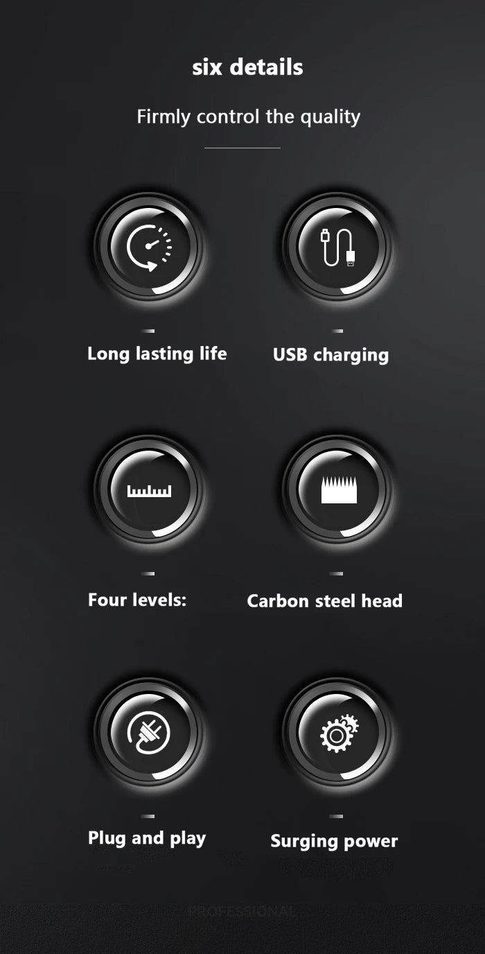 Kemei KM-1071 / KM-2299 / KM-2024 Cordless Hair Clipper – Wet/Dry, USB Rechargeable, CE & CCC