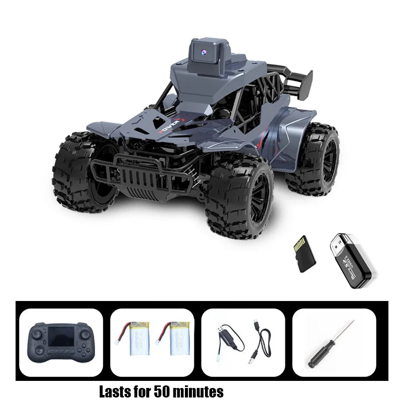 FPV RC Car with Camera & LCD Remote – Real-Time Video Transmission & Voice Chat 2.4G