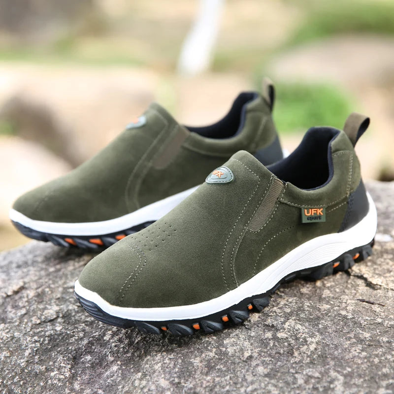 Men's Mesh-Lined Slip-On Casual Sneakers