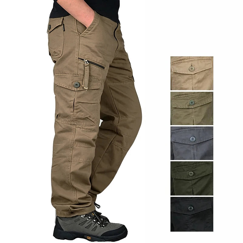 Men's Cotton Cargo Work Pants