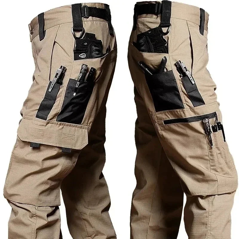 Men's Tactical Multi-Pocket Waterproof Cargo Pants — Outdoor Work & Hiking Trousers