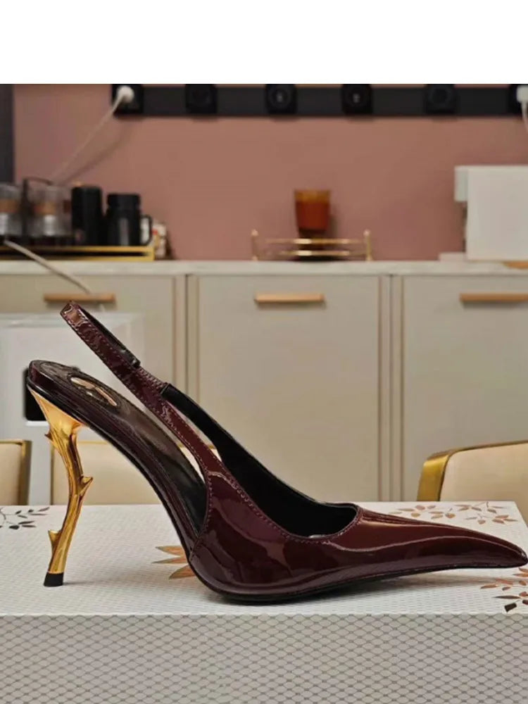 Women's Stiletto Pointed Toe Party Sandals — Sizes 34-48