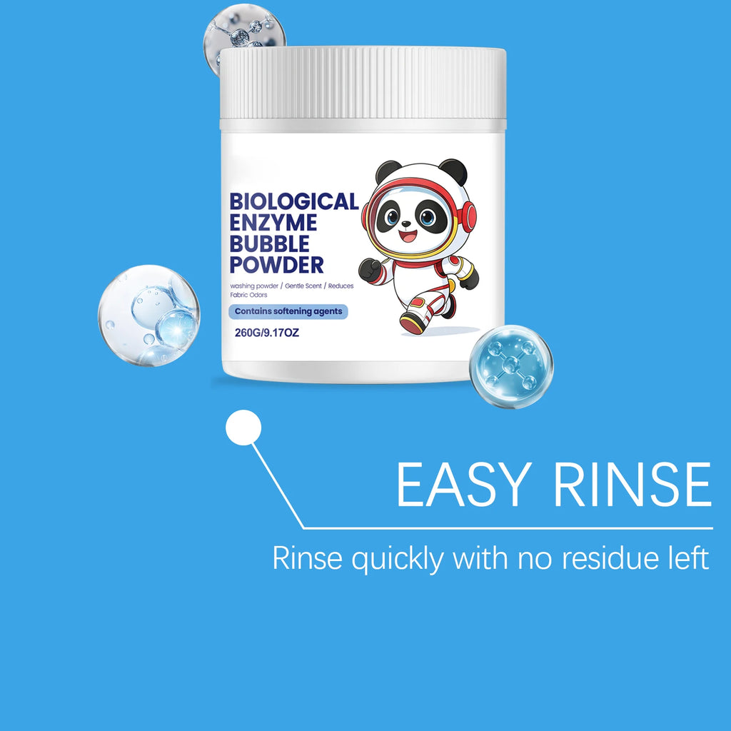 Science-Powered Clean — Biological Enzyme Laundry Powder | Strong Stain & Oil Removal, Fabric Softening, All Fabrics, Hypoallergenic