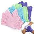 Colorful Exfoliating Gloves 1-10 Pack – Double-Sided Bath Gloves for Spa, Massage & Body Scrubs