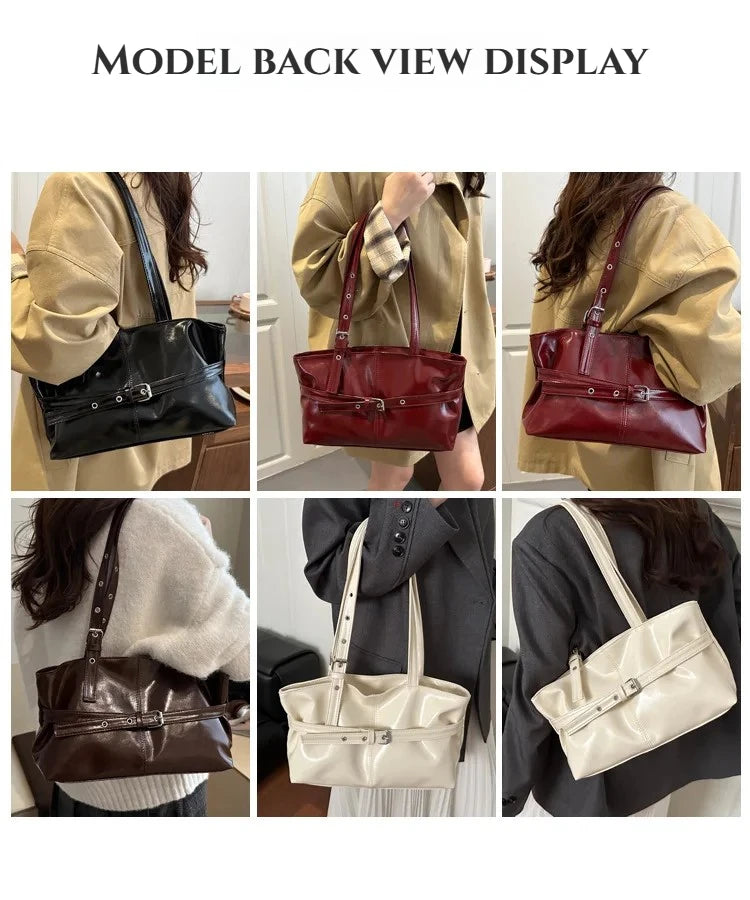 Large Capacity Women's Retro Tote Shoulder Bag