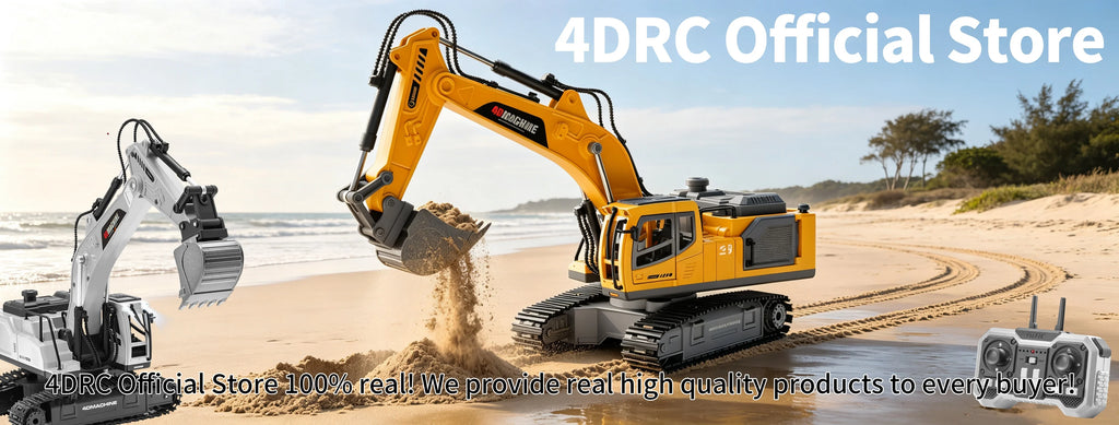 14-Channel 3-in-1 RC Excavator with Mist Spray – Alloy Remote Control Construction Truck