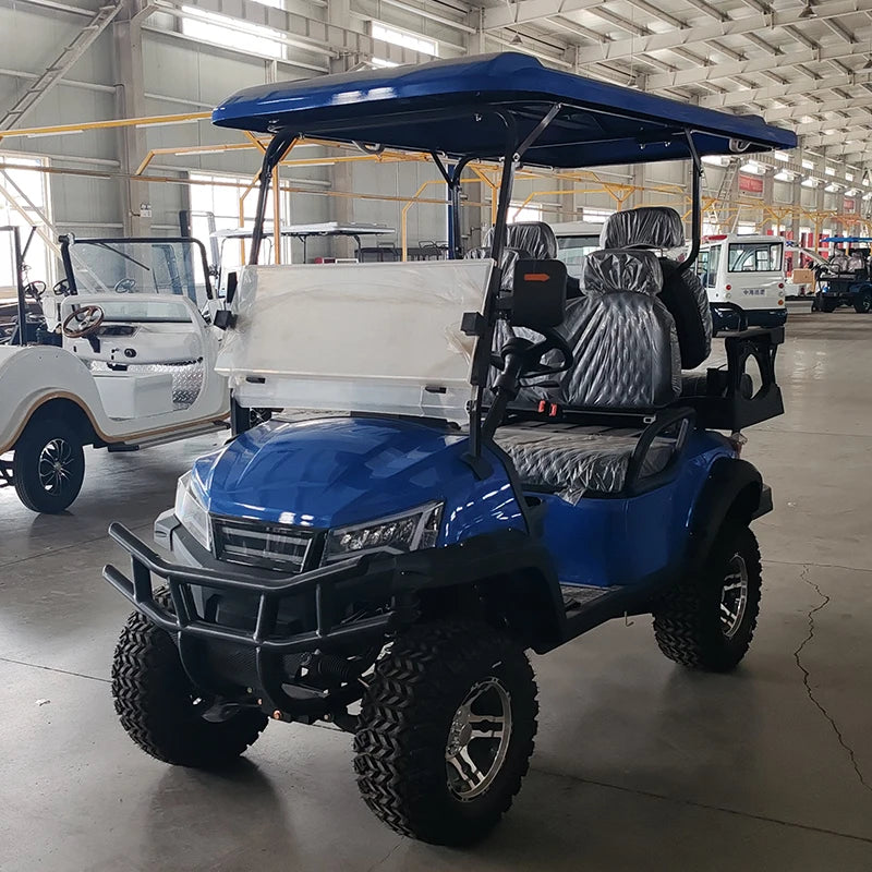 4 / 6 Seat Electric Golf Cart — Club Car Style Off-Road Electric Carrito with G-Wagon Seats & Petrol Option