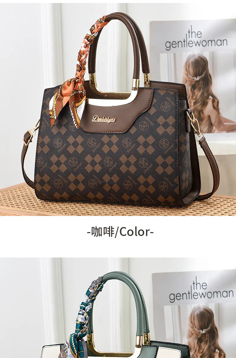 Luxury Embroidered Floral Soft PU Leather Crossbody Shoulder Bag – Casual Designer Handbag for Women