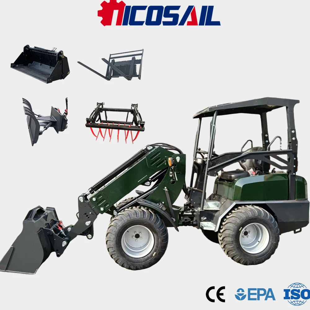 KZL918 Telescopic Compact Wheel Loader – Euro 5 CE Certified Heavy Duty