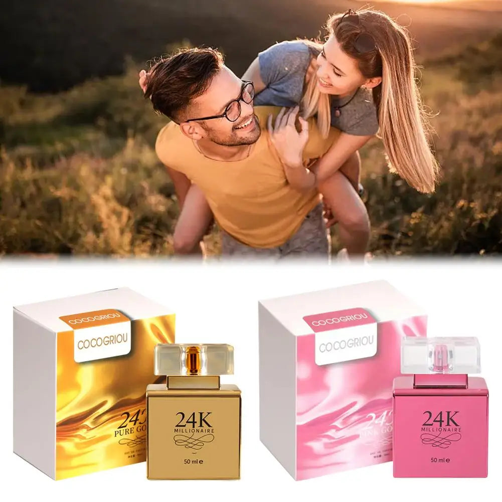 24K Gold Luxury Women's EDP 50ml – Floral Fruity Long-Lasting Fragrance
