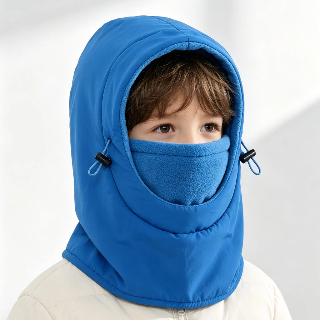 Kids' Fleece Winter Hood with Face and Neck Cover
