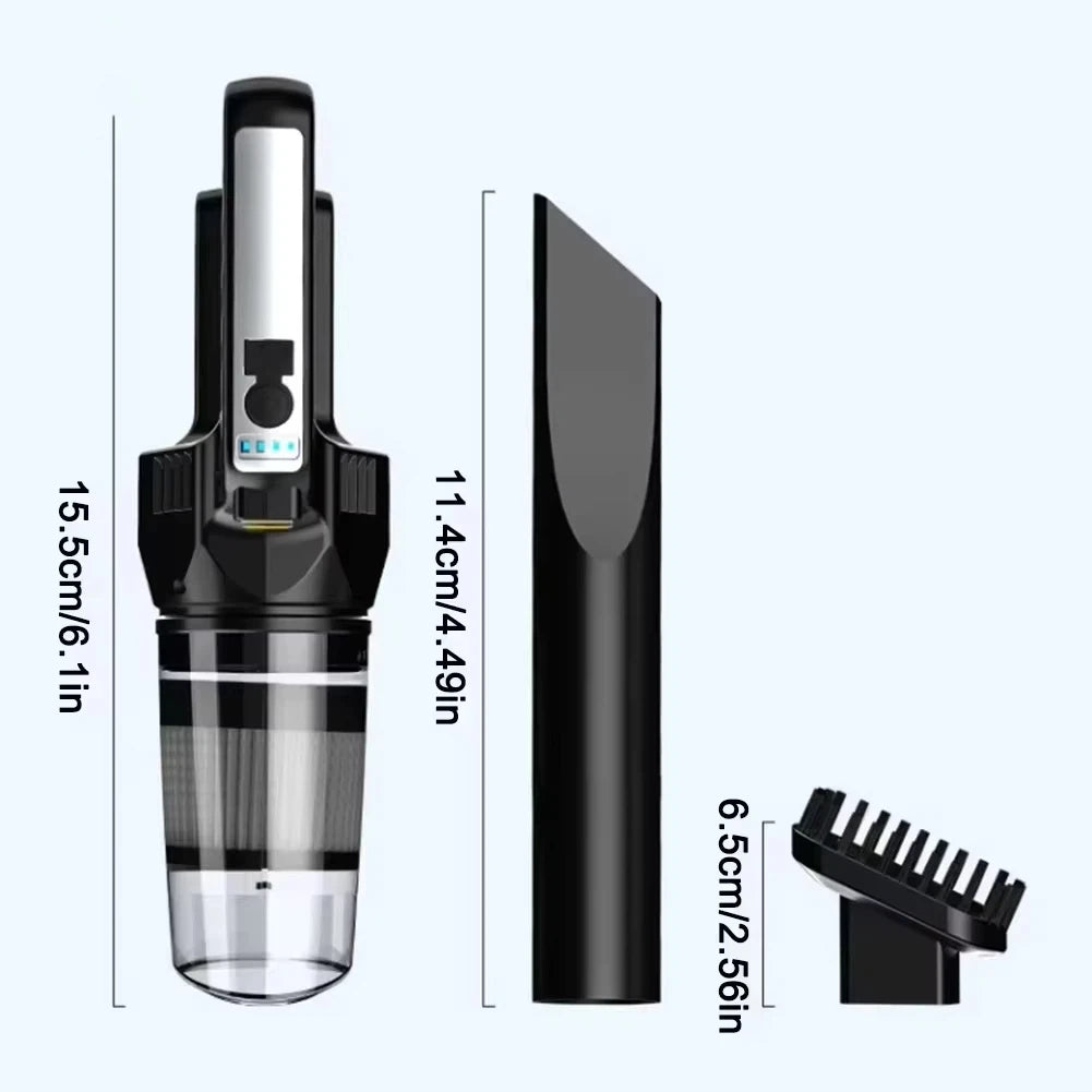 Lenovo Wireless Handheld Vacuum Cleaner — Strong Suction for Home, Car, Carpet, Window, Crevice & Groove Cleaning