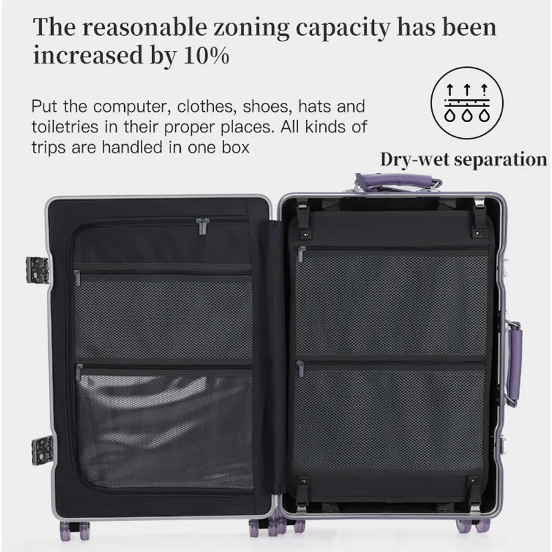 Sushimu PC Luggage – Expandable Spinner Suitcase with TSA Lock