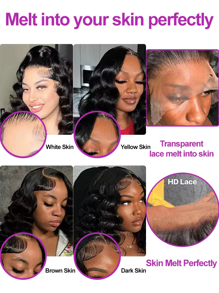 40 Inch Loose Deep Wave Lace Front Human Hair Wig Brazilian Nature Wave Curly Wigs Human Hair 13x6 HD Lace Frontal Wig For Women