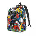 Pete the Cat Canvas Backpack – Comic Print Daypack