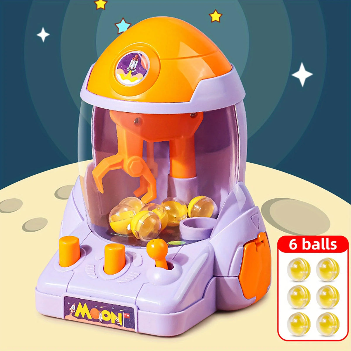 Space Rocket Crawler, Ball Pincer & Egg Twister – Kids Novelty Toy Gift Set