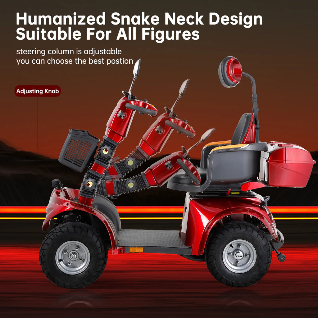 800W 4-Wheel Mobility Scooter – 35–45 km Range, 200 kg Capacity