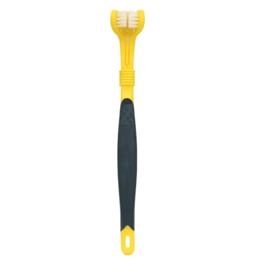 3-Sided Pet Toothbrush for Dogs & Cats