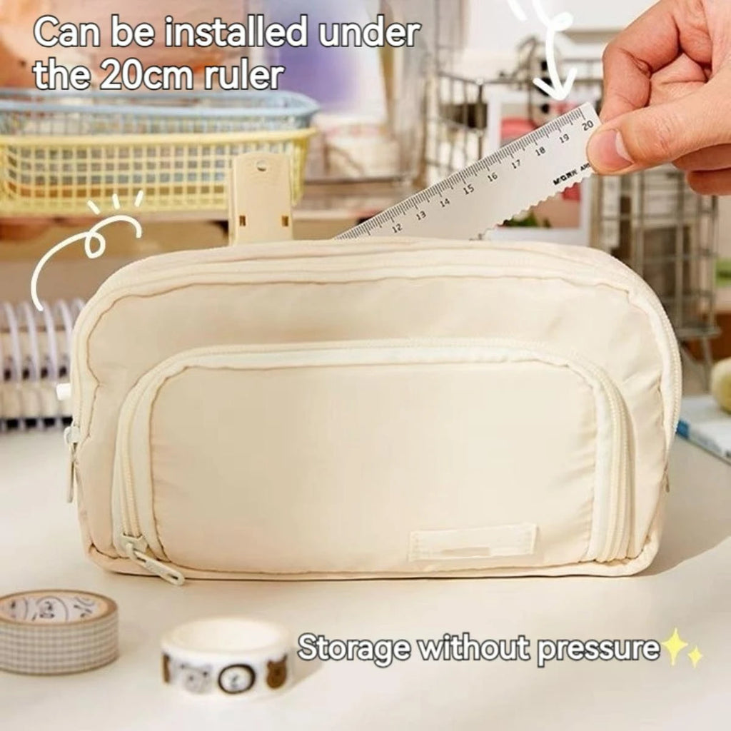 Large Capacity Pencil Case – Handheld Pen Bag & Cosmetic Pouch for School, Office & Travel