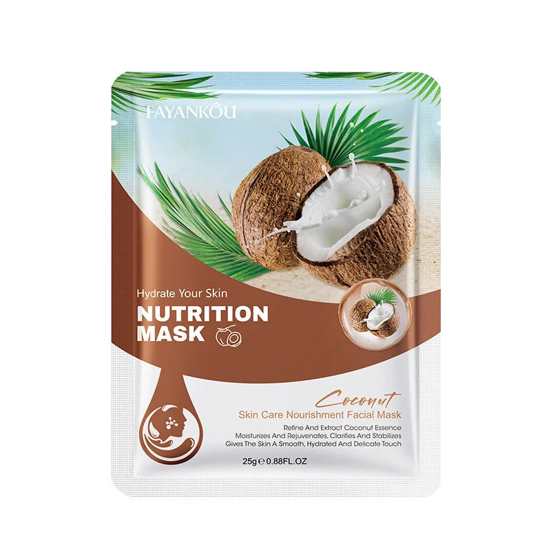 Fruit Facial Sheet Masks — Moisturizing 10 Pack