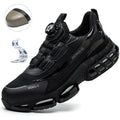 Men's Air Mesh Button-Closure Work Shoes