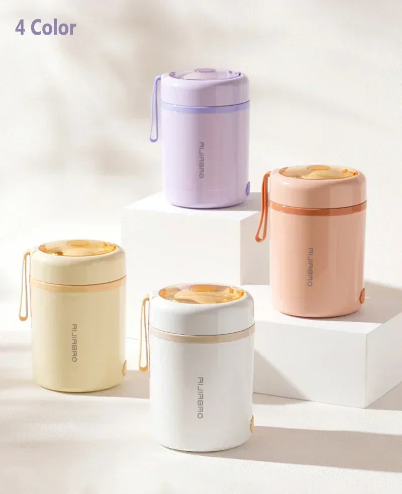600ml USB Electric Heated Lunch Box – Stainless Steel Food Warmer with Constant Temperature Insulation, 5V/12V/24V