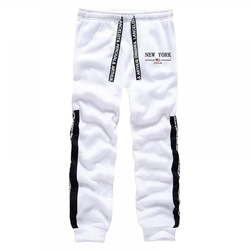 Men's Print Hoodie & Jogger Pants Tracksuit – Autumn Winter Casual Sportswear Set