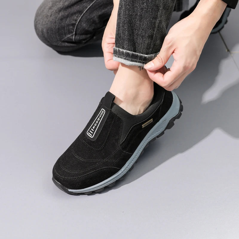 Men's Mesh-Lined Slip-On Casual Sneakers