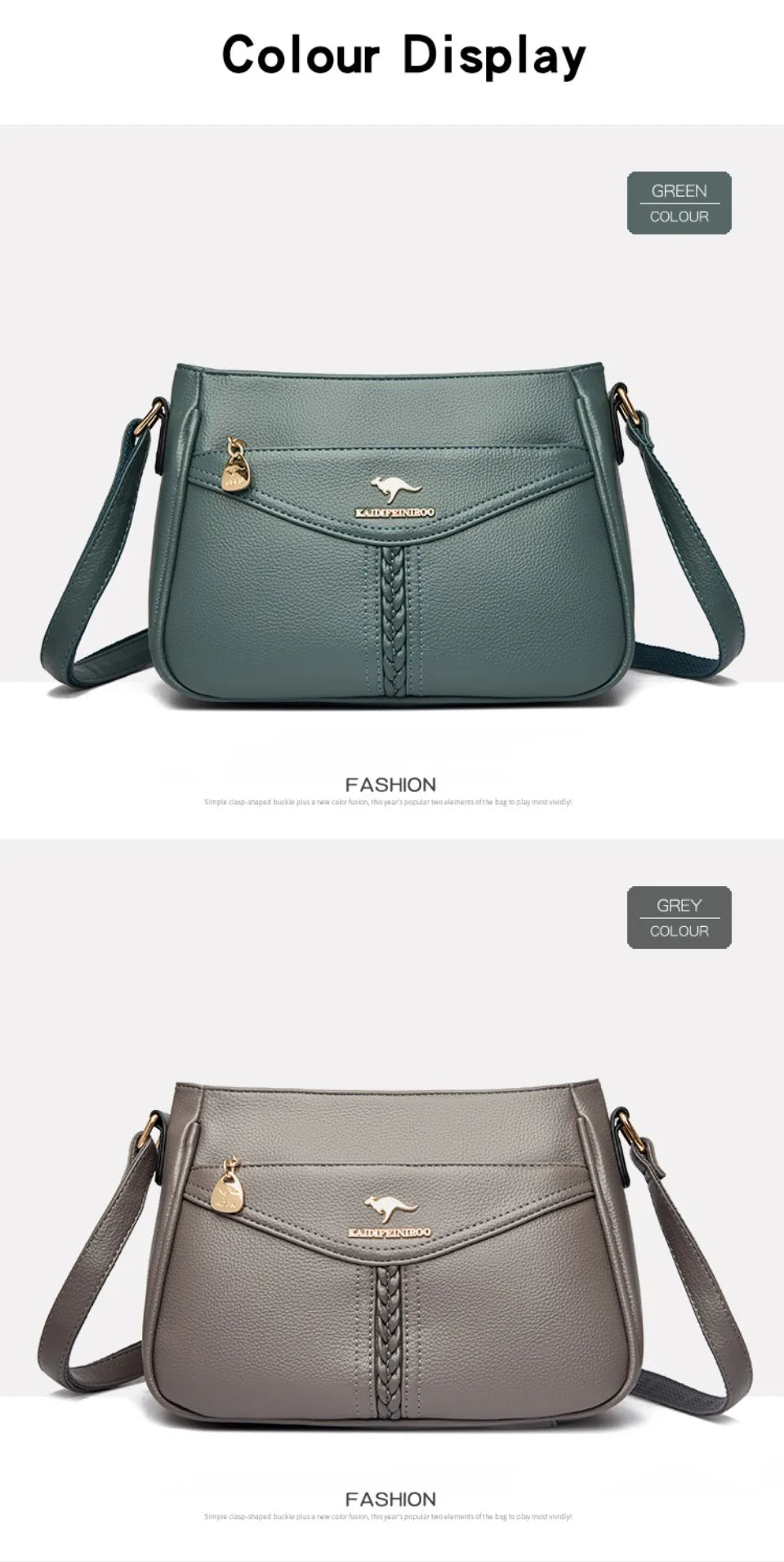 VANDERWAH Luxury PU Flap Shoulder Bag – Letter & Sequin Designer Crossbody Handbag for Women