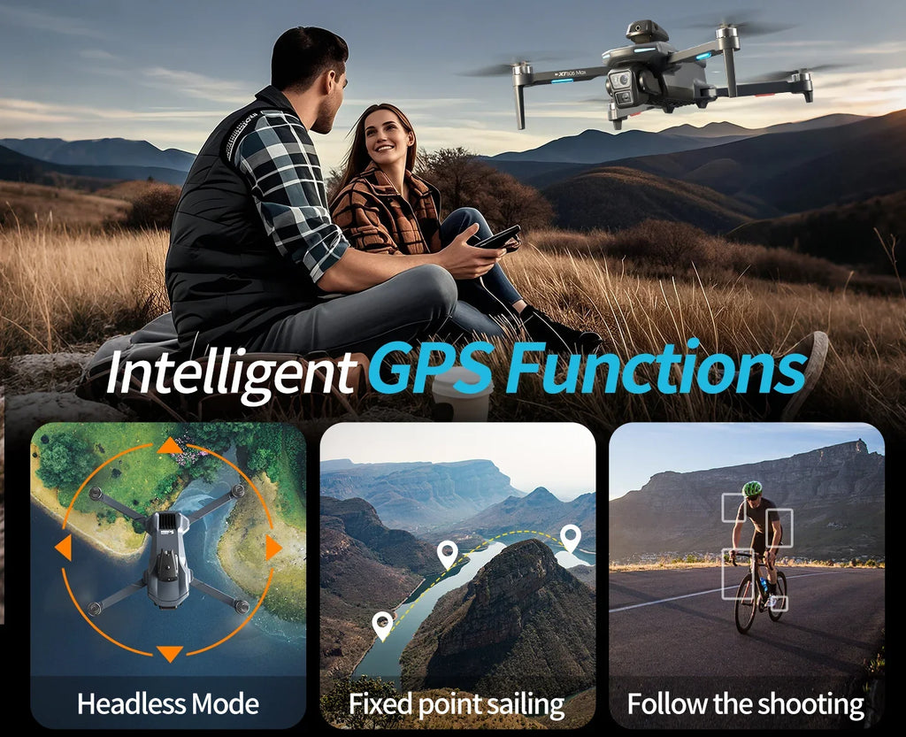 XT606 GPS Drone with Camera & Screen Remote