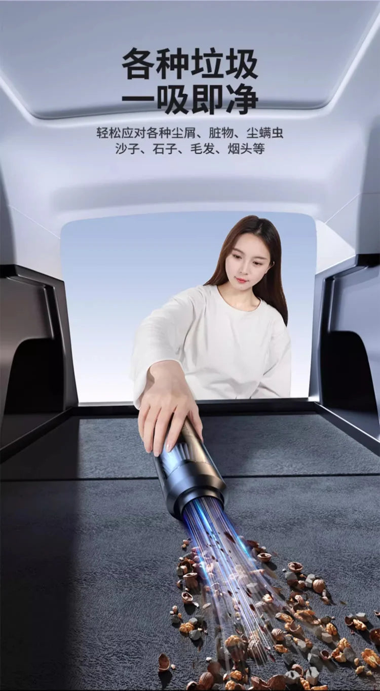 Mini Wireless Handheld Vacuum Cleaner – Powerful Suction for Car & Home Appliance Cleaning