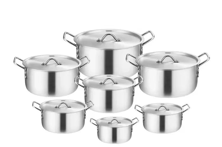 Aluminum Cookware Set – Stackable 5- & 7-Piece Options