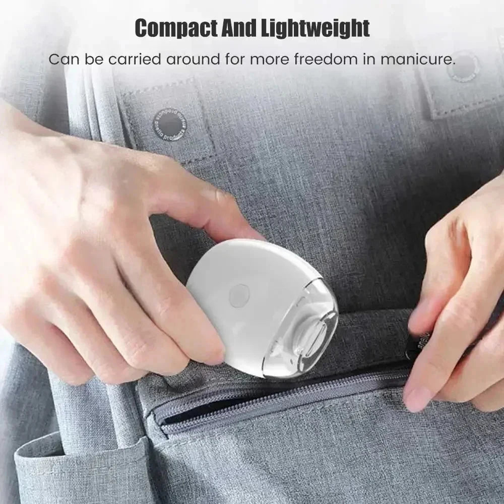 Safe Nails for the Whole Family — 2-in-1 Electric Nail Clipper & Grinder | LED Light, Anti-Pinch, 3 Speeds, Type-C Charging, Baby Safe