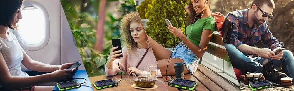Solar Power Bank 80000mAh — Portable Outdoor Charger with Solar Panel