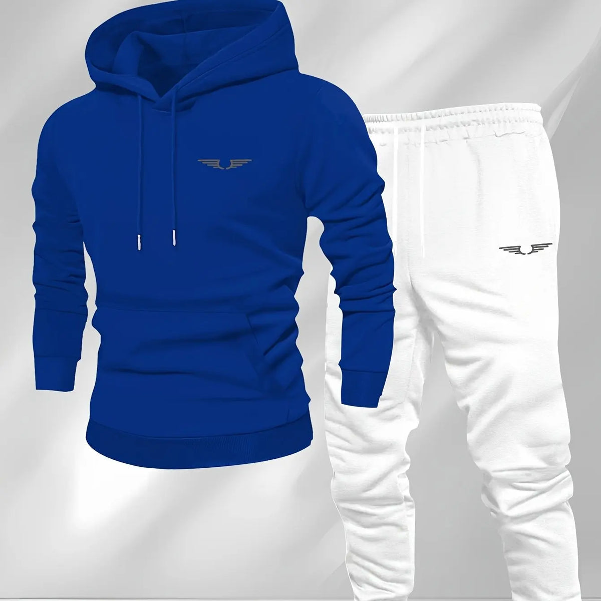 Men's American Streetwear Hooded Sweatshirt – Color Block Long Sleeve Casual Top