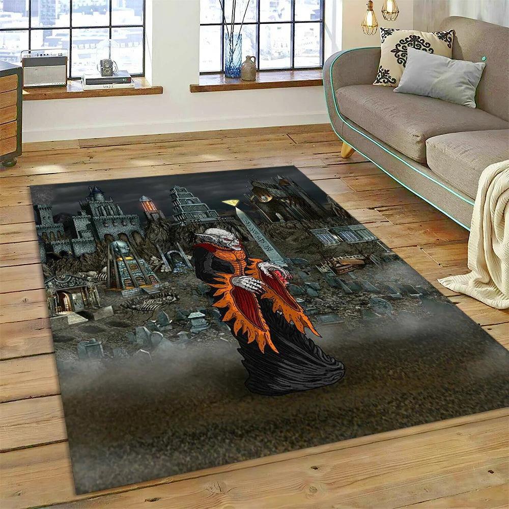 Heroes of Might & Magic Retro Gaming Rug – Non-Slip Floor Mat for Living Room, Bedroom & Sofa, 27 Designs & 9 Sizes