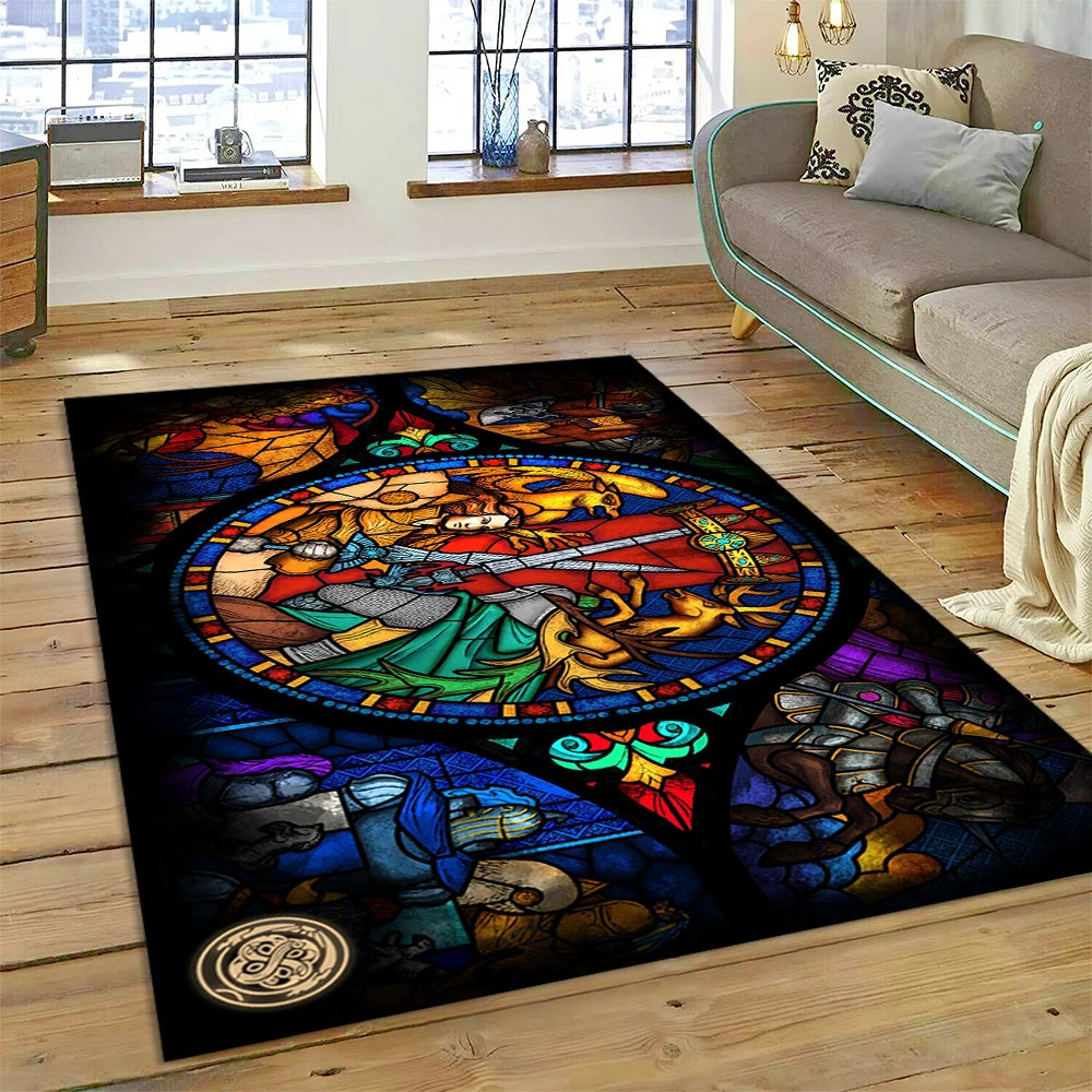 Heroes of Might & Magic Retro Gaming Rug – Non-Slip Floor Mat for Living Room, Bedroom & Sofa, 27 Designs & 9 Sizes