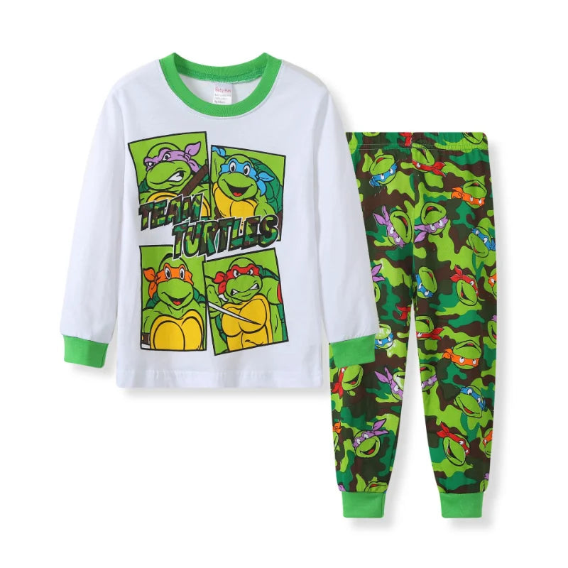 Kids' Teenage Mutant Ninja Turtles Anime Pajamas | Kawaii Cartoon Cosplay Sleepwear Gift Set