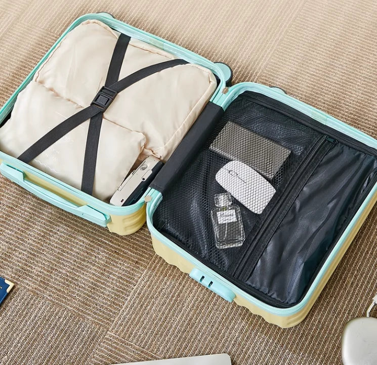 14-Inch Boarding Luggage – Cup Holder & Phone Holder